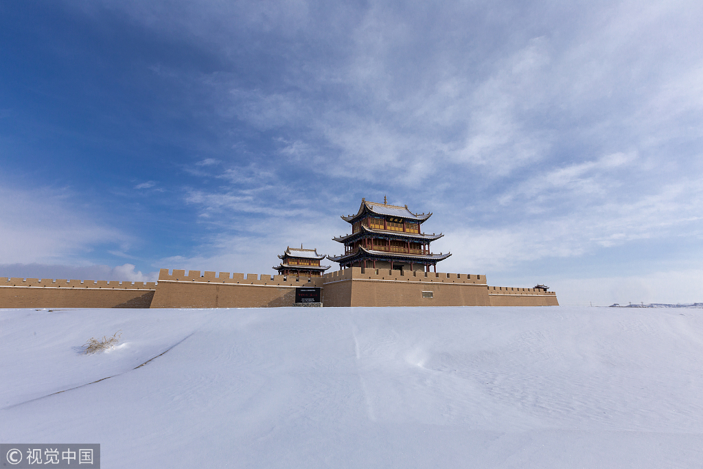 大雪后的嘉峪关长城 第10张